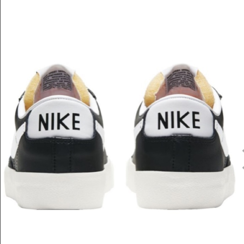 Nike Blazer Low '77 Suede Black/White-White Youth 6.5 streetwear Gym sportswear - Picture 6 of 14
